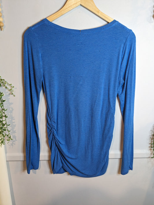 Classic fitted round neck LS tee, Multi