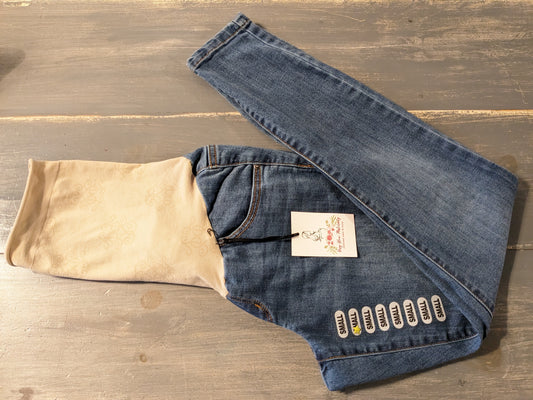 Full panel 26" skinny jeans, Medium wash