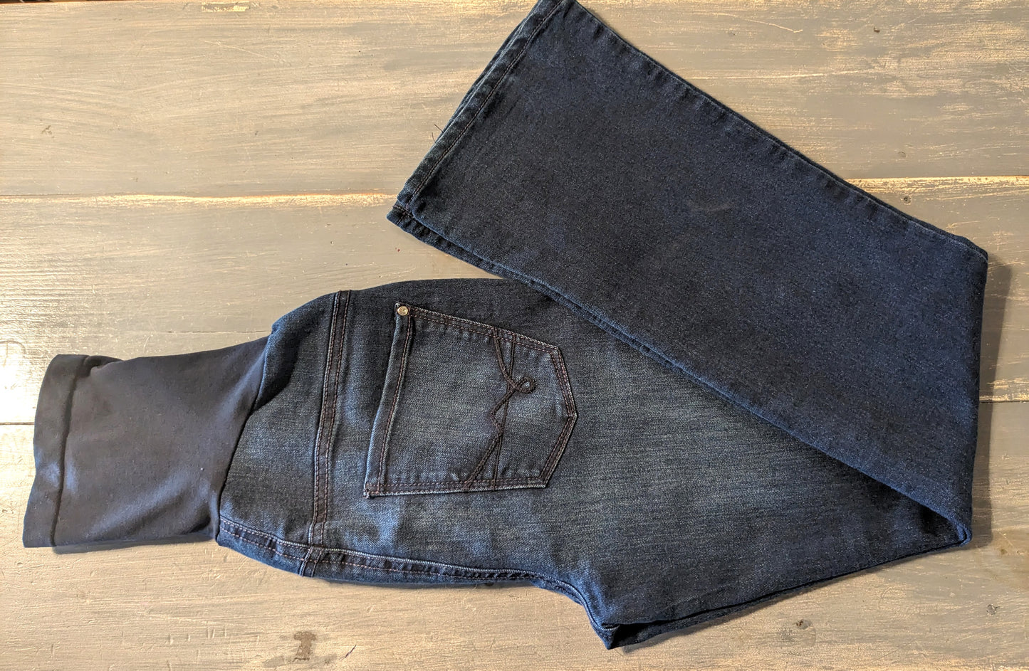 Full panel 29" bootcut jeans, Multi wash