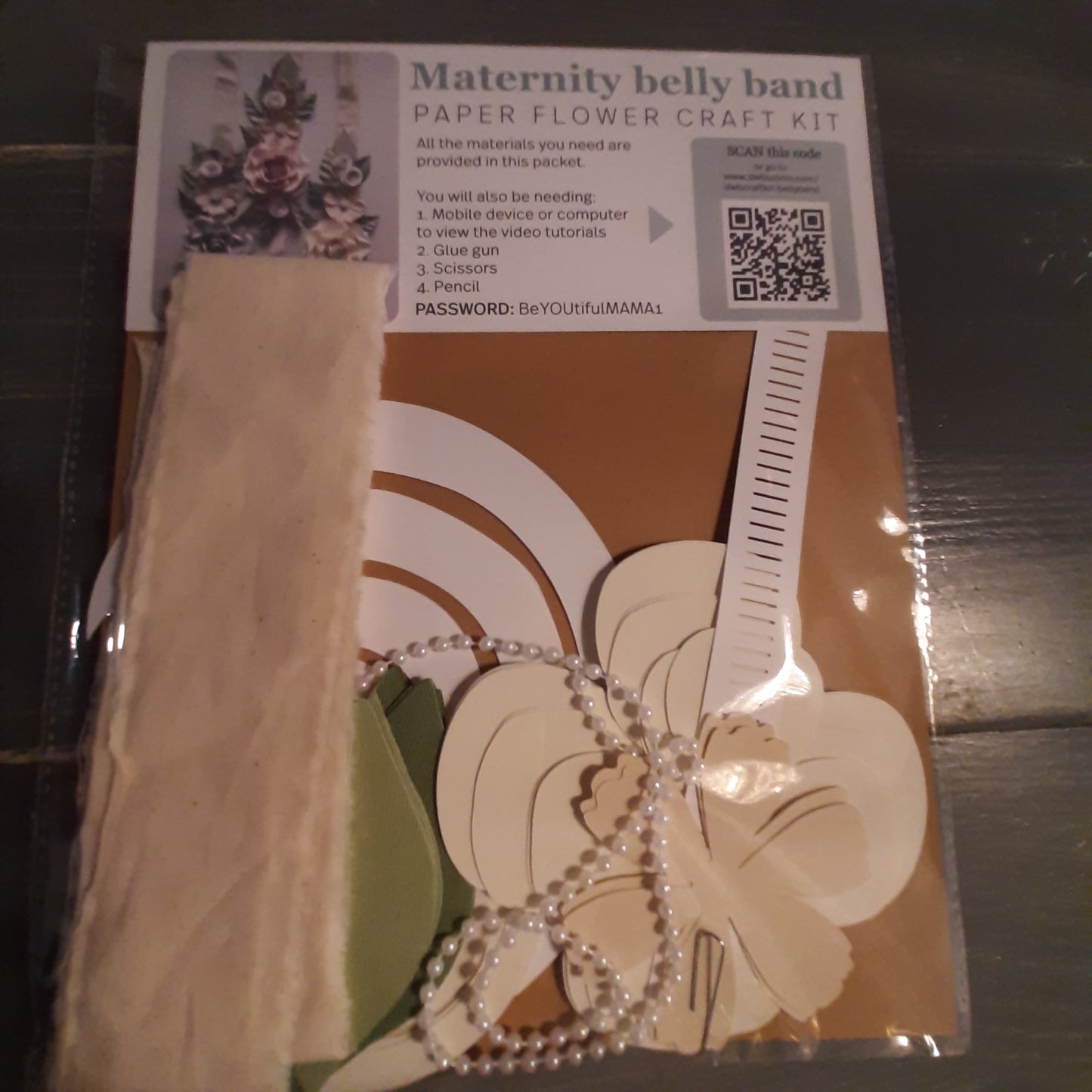 Maternity Paper Flower Band DIY Kit