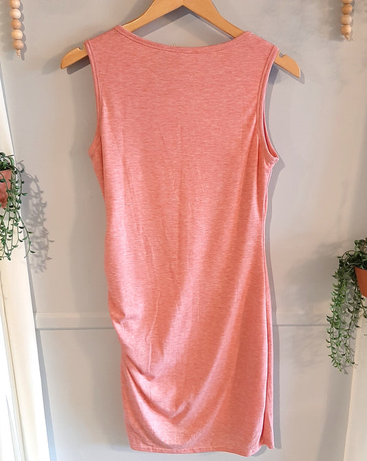 Bodycon tank mini dress, Peach