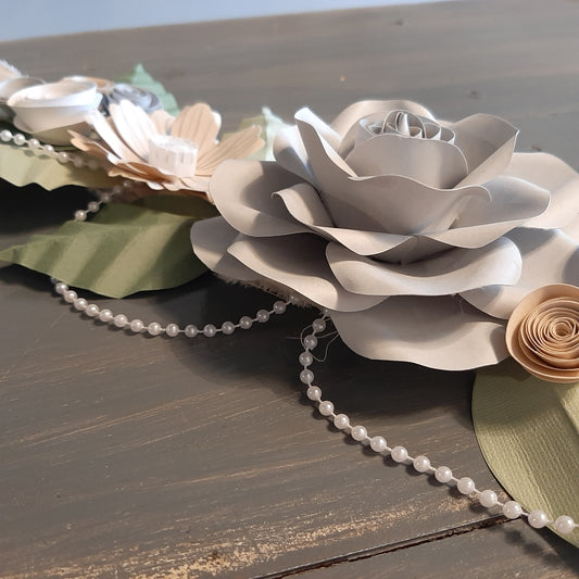 Handcrafted Paper Flower Maternity Belt