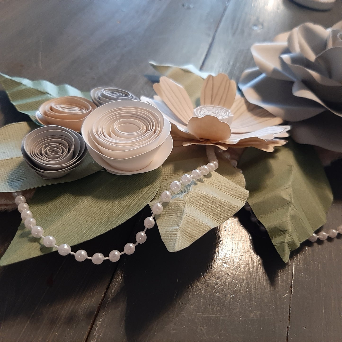 Handcrafted Paper Flower Maternity Belt