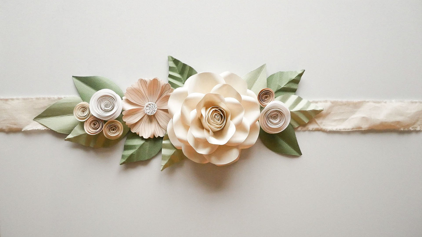 Maternity Paper Flower Band DIY Kit