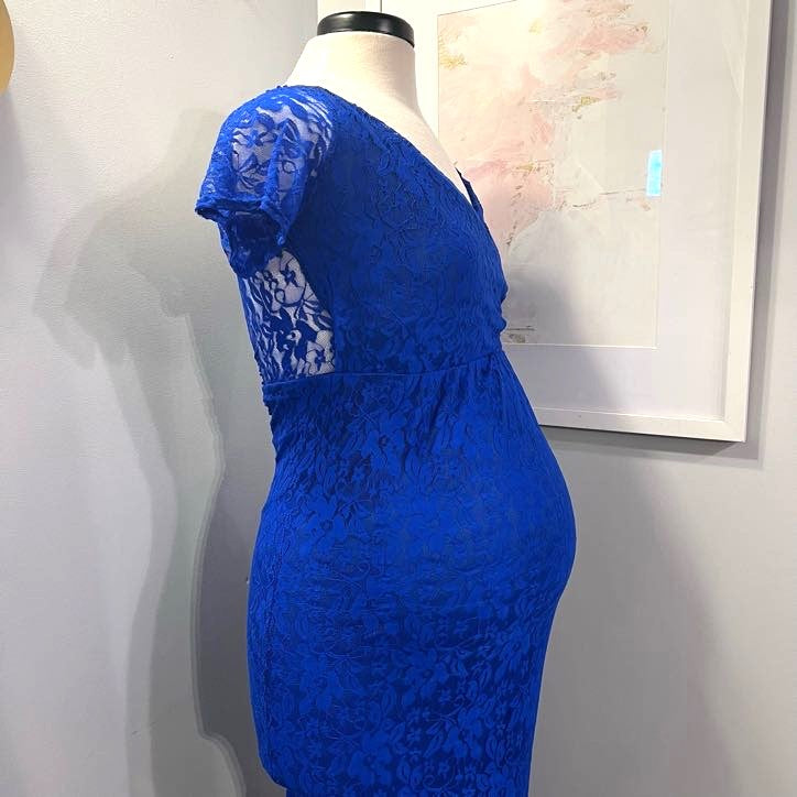 Short Lace Maternity Wedding Dress A 'Royal' Affair Rental Fee Short Lace Maternity Wedding Dress A 'Royal' Affair Rental Fee
