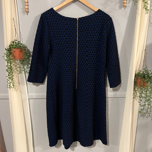 Relaxed fit 3/4 shift dress, Blue