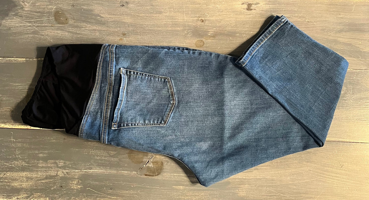 Convertible panel 24" skinny jeans, Medium wash