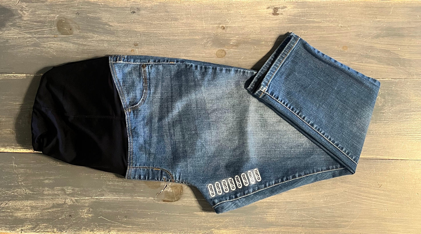 Convertible panel 24" skinny jeans, Medium wash