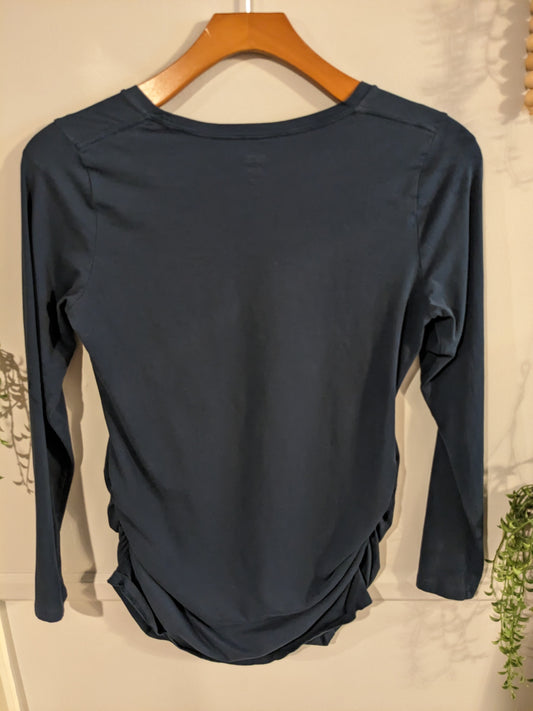 Essential scoop neck fitted LS tee, Multi