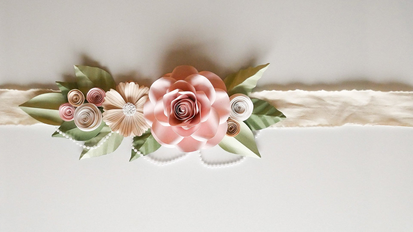 Maternity Paper Flower Band DIY Kit