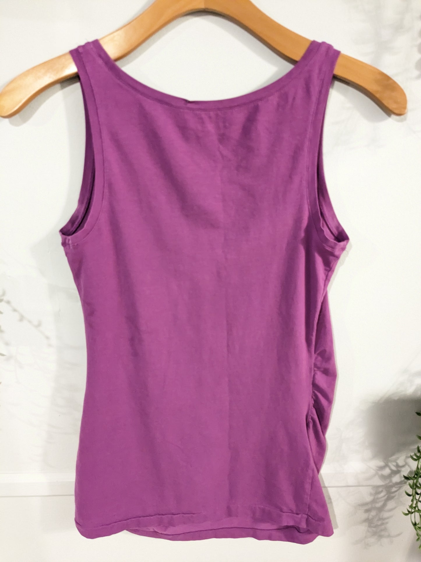 Cupcake embroidered essential tank, Grape