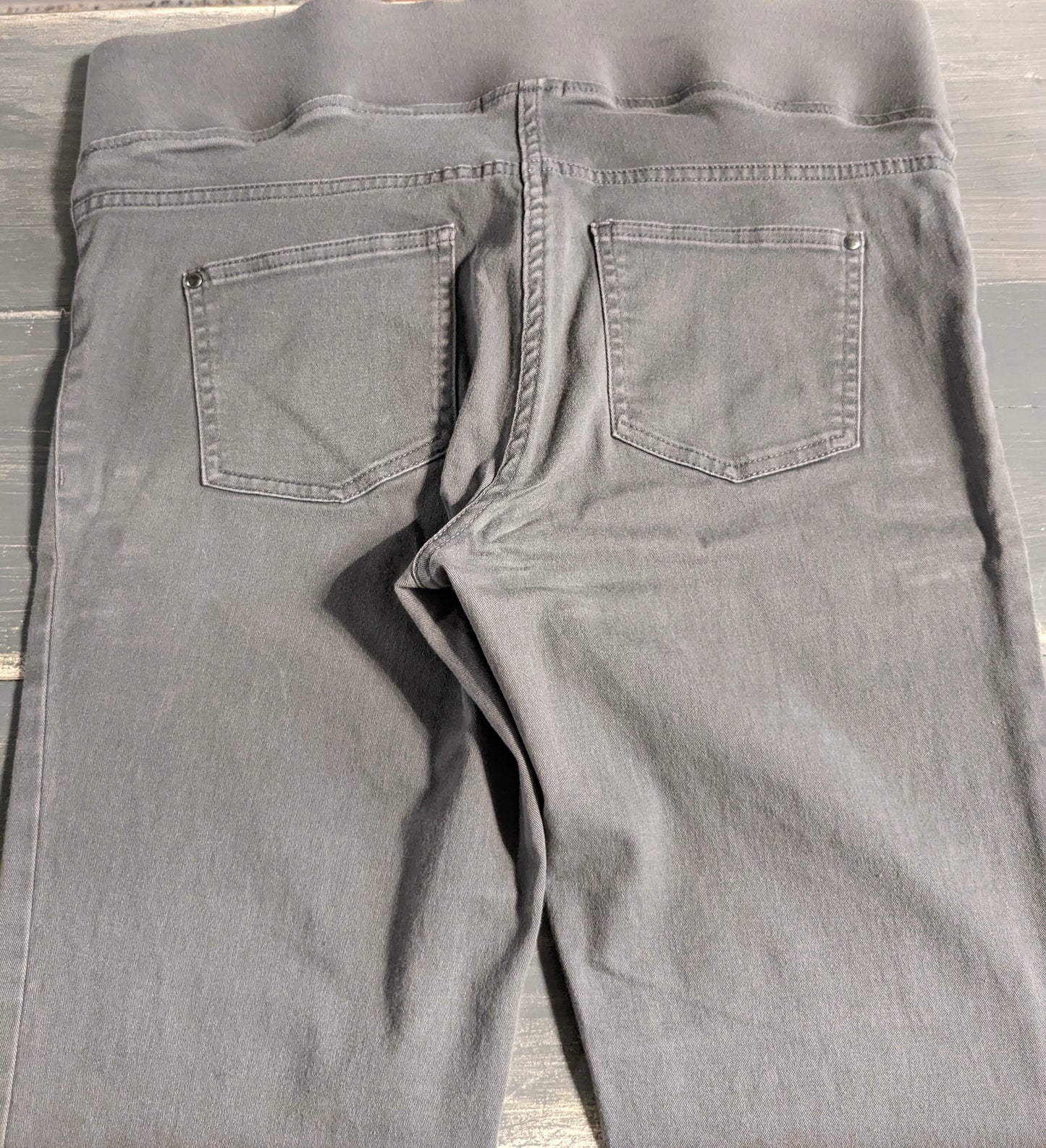 Under-belly panel 29" skinny jeans, Grey wash