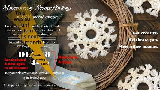 Macrame Snowflakes DIY